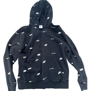 Nike Men's Black Logo Hoodie